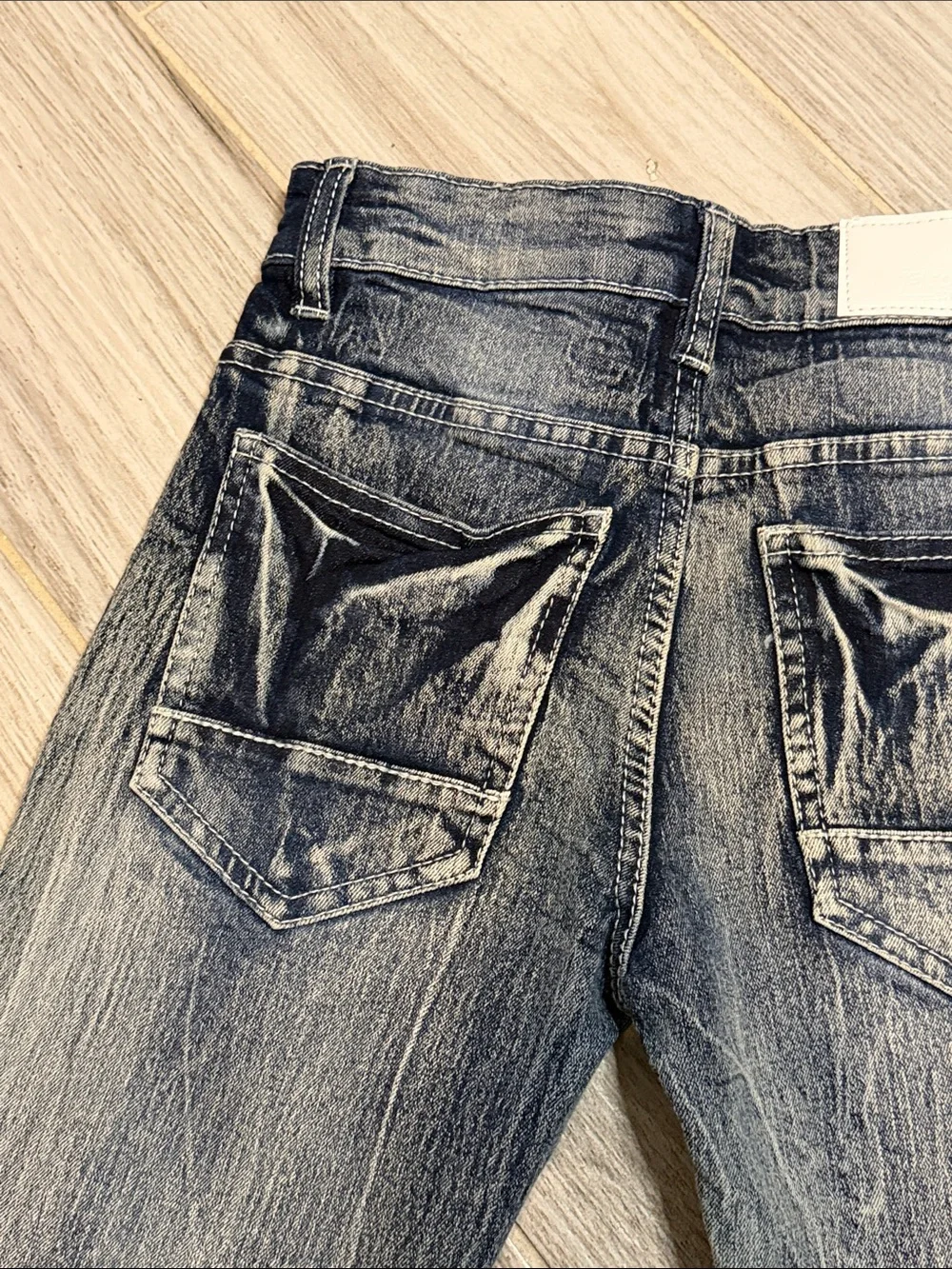 Kids Black Washed Slim Fit Jeans